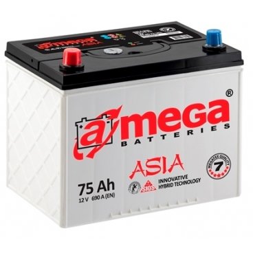 Аккумулятор на авто A-Mega Asia емкость 75 Ah
