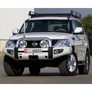 Передний бампер ARB Sahara на Nissan Patrol GU Y62 (без места под лебедку) 2010-2014г. (3927010)