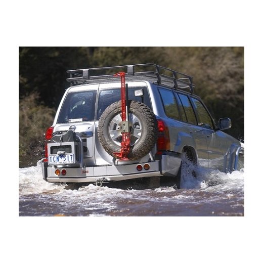 Задний бампер ARB на Nissan Patrol GU Y61 2004-2014г. с колесодержатель  (5617220)